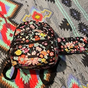 Floral Vera Bradley Small Backpack and Wallet